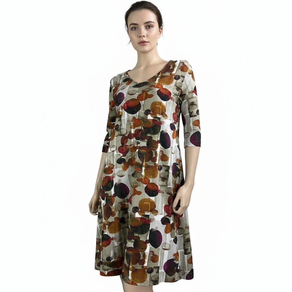 Sand Circles Alice Aline Relaxed-Fit Dress