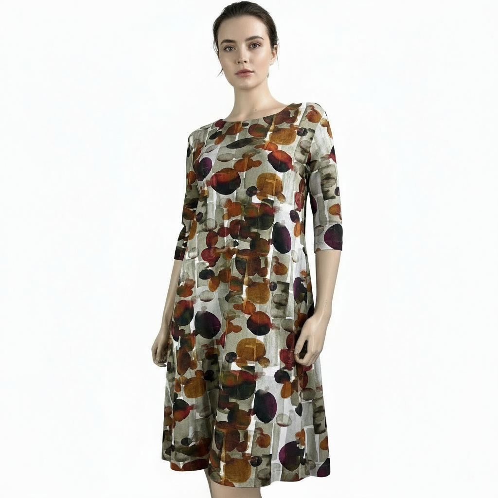 Sand Circles Alice Aline Relaxed-Fit Dress