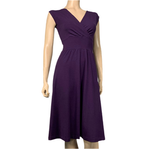 Solid Purple Cotton Bamboo Ruby Dress