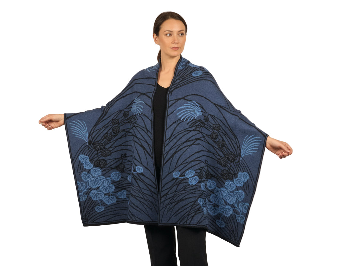 Moonscape Denim, Black, Light Blue Wrap