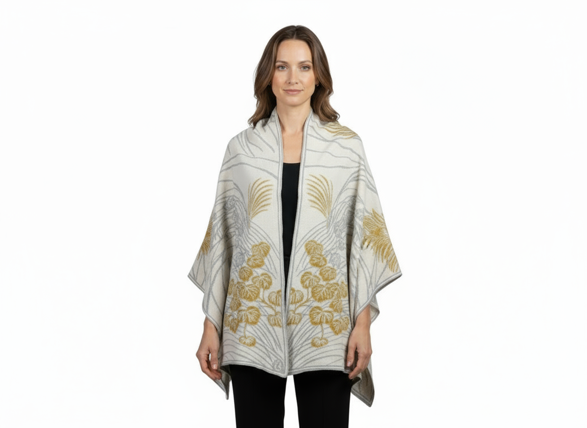 Moonscape Cream, Lt Grey, Gold Wrap