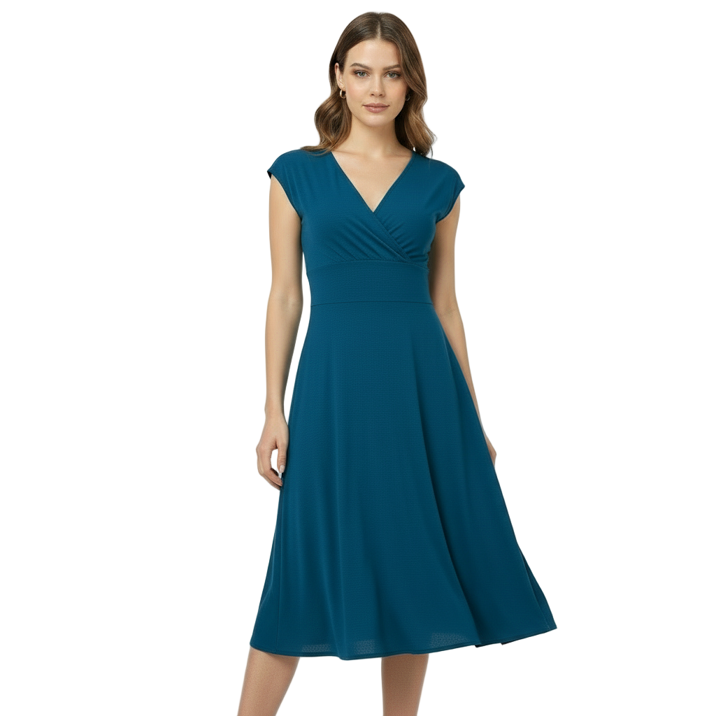 Solid Ruby Cotton/Bamboo Dress