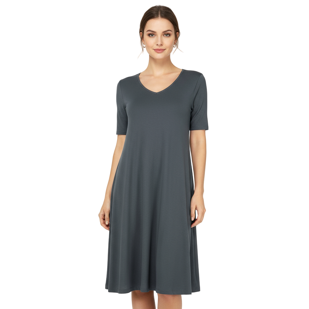 Alice Aline Grey Relaxed-Fit Dress