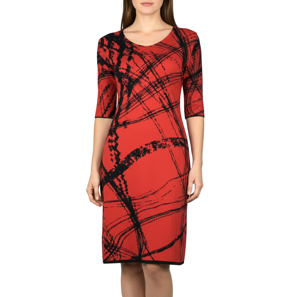 Mirage Amanda Dress Black and Red