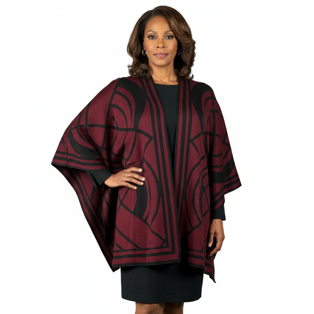 Deco Cape Black & Cabernet