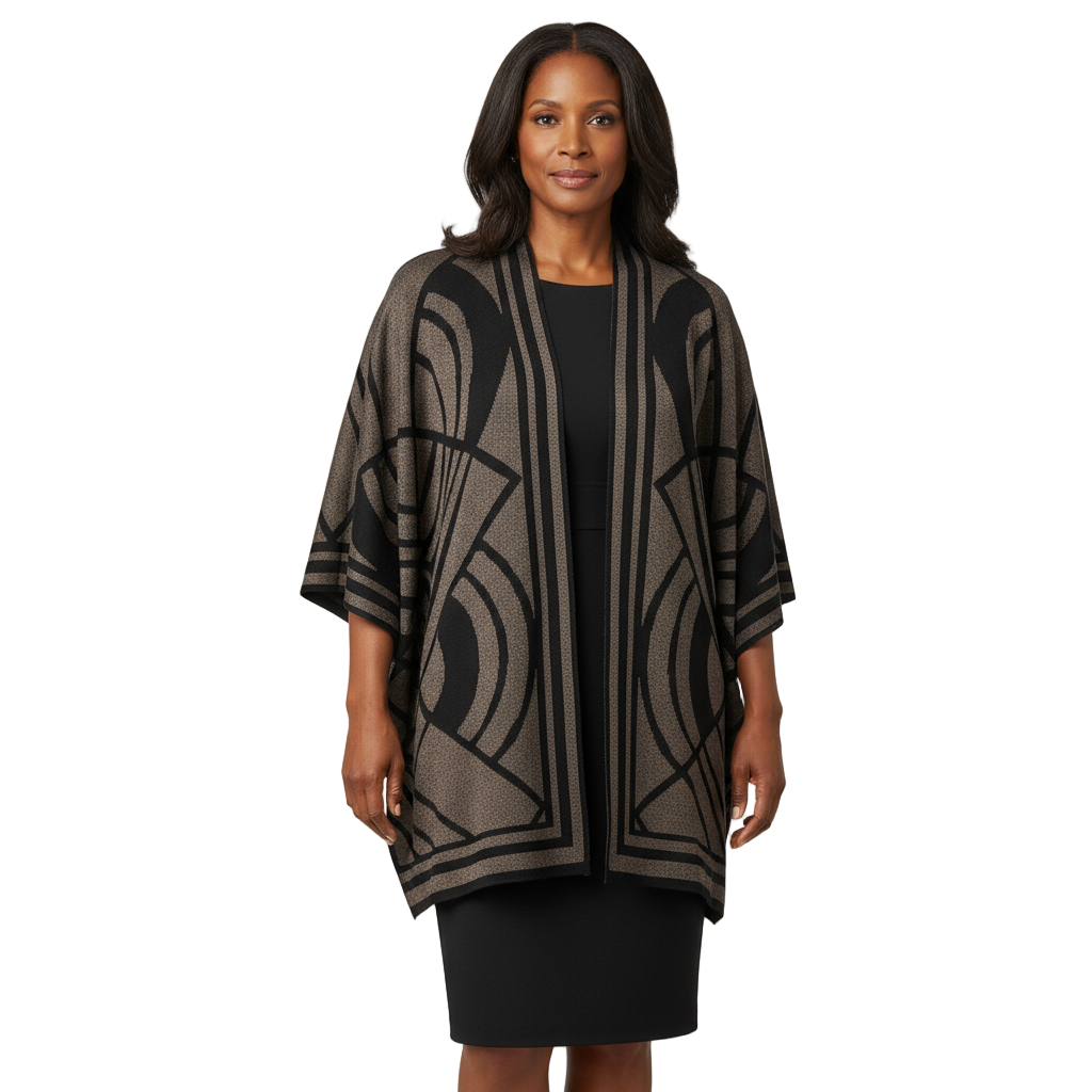 Deco Cape Black & Bronze