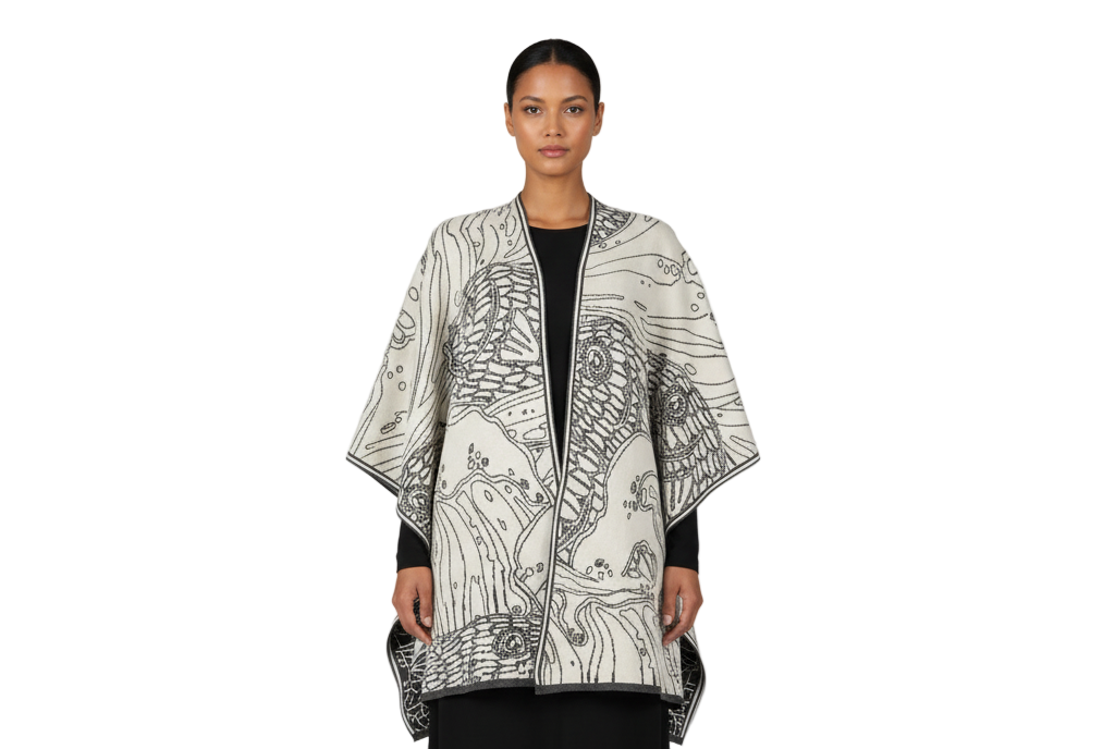 Ocean Cape Charcoal and Cream