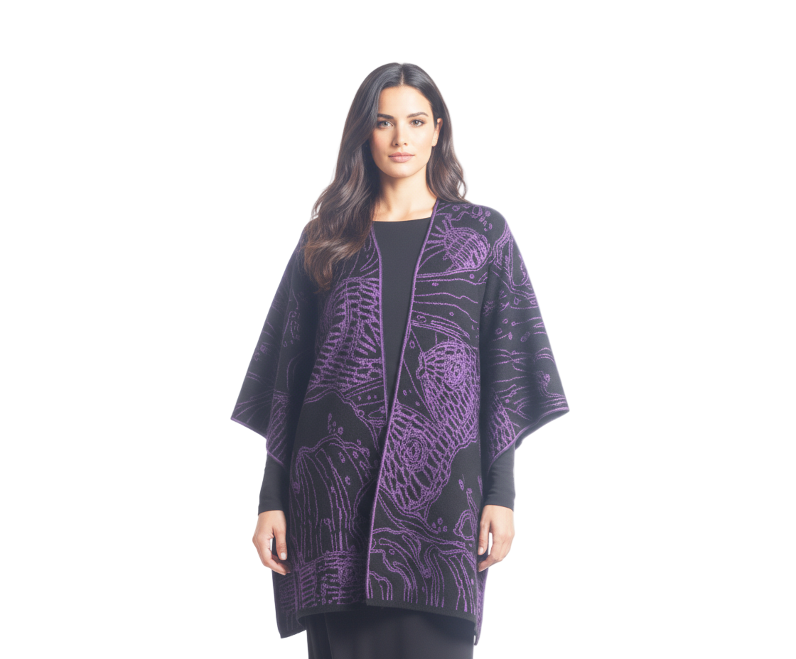 Ocean Cape Black and Purple