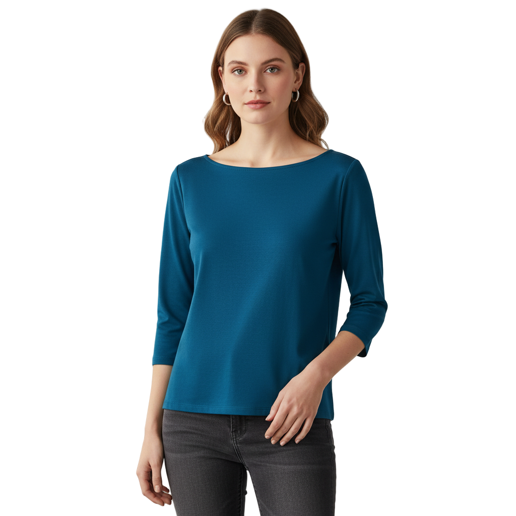 Solid Ava Top Half Sleeve