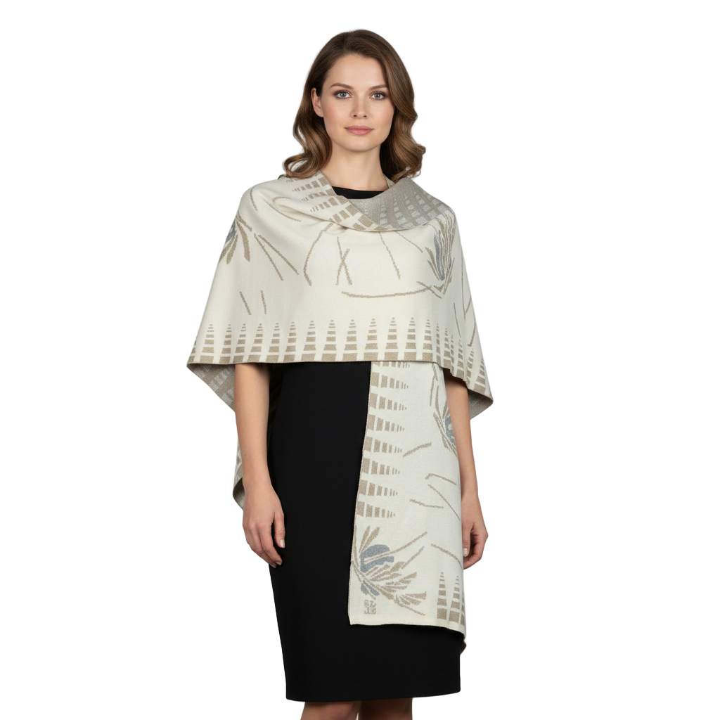 Blossom Cream, Beige, Grey Cape