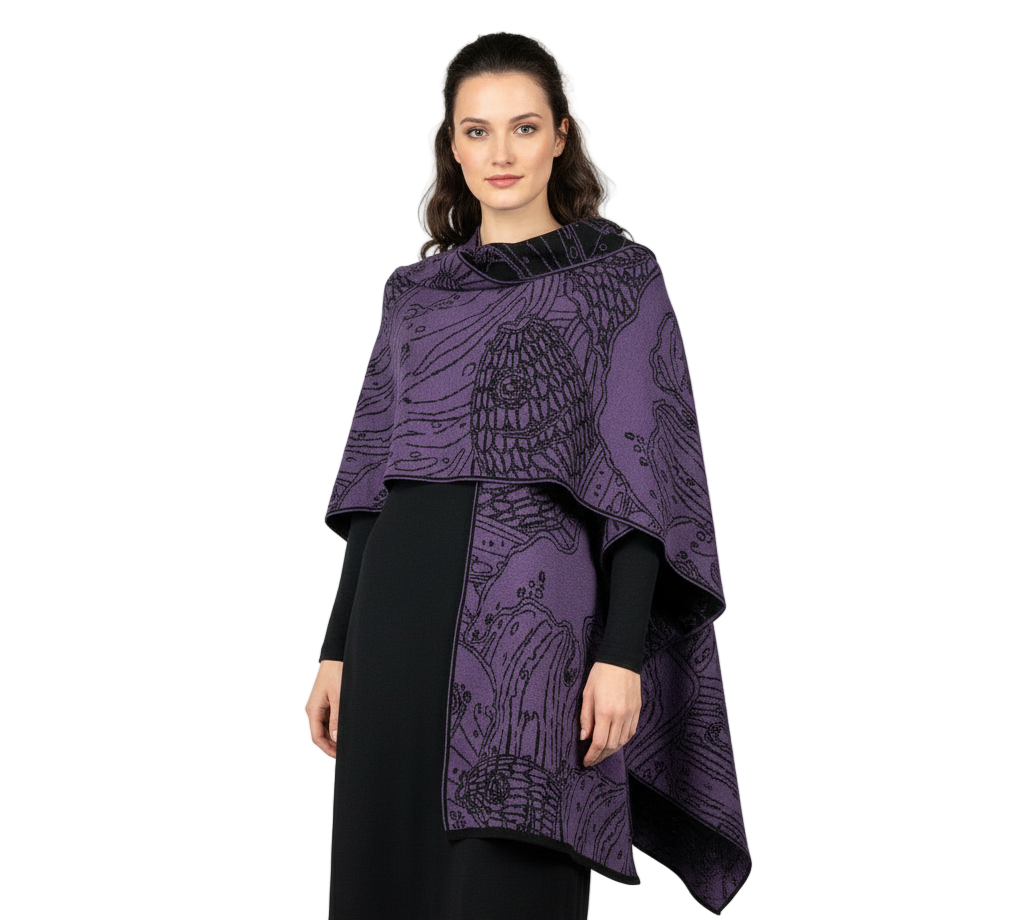 Ocean Cape Black and Purple