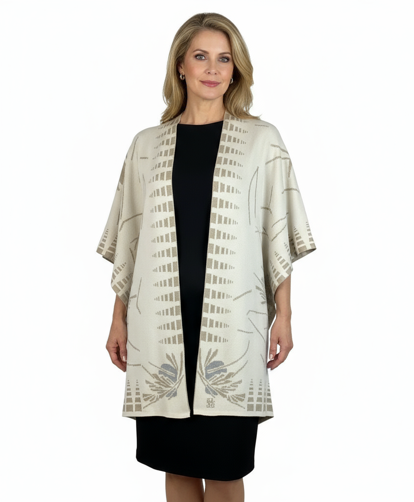 Blossom Cream, Beige, Grey Cape