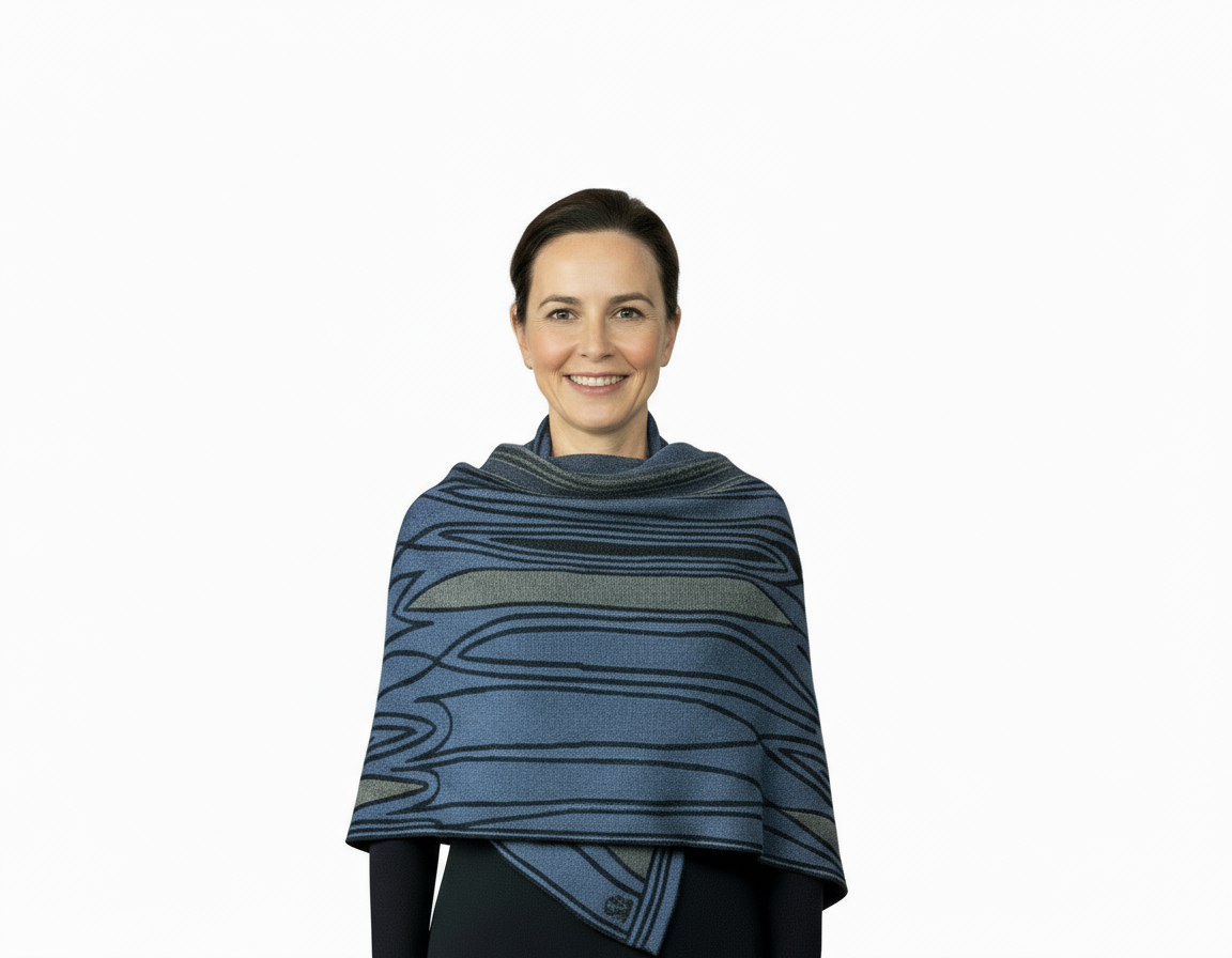Woman wearing cotton wrap