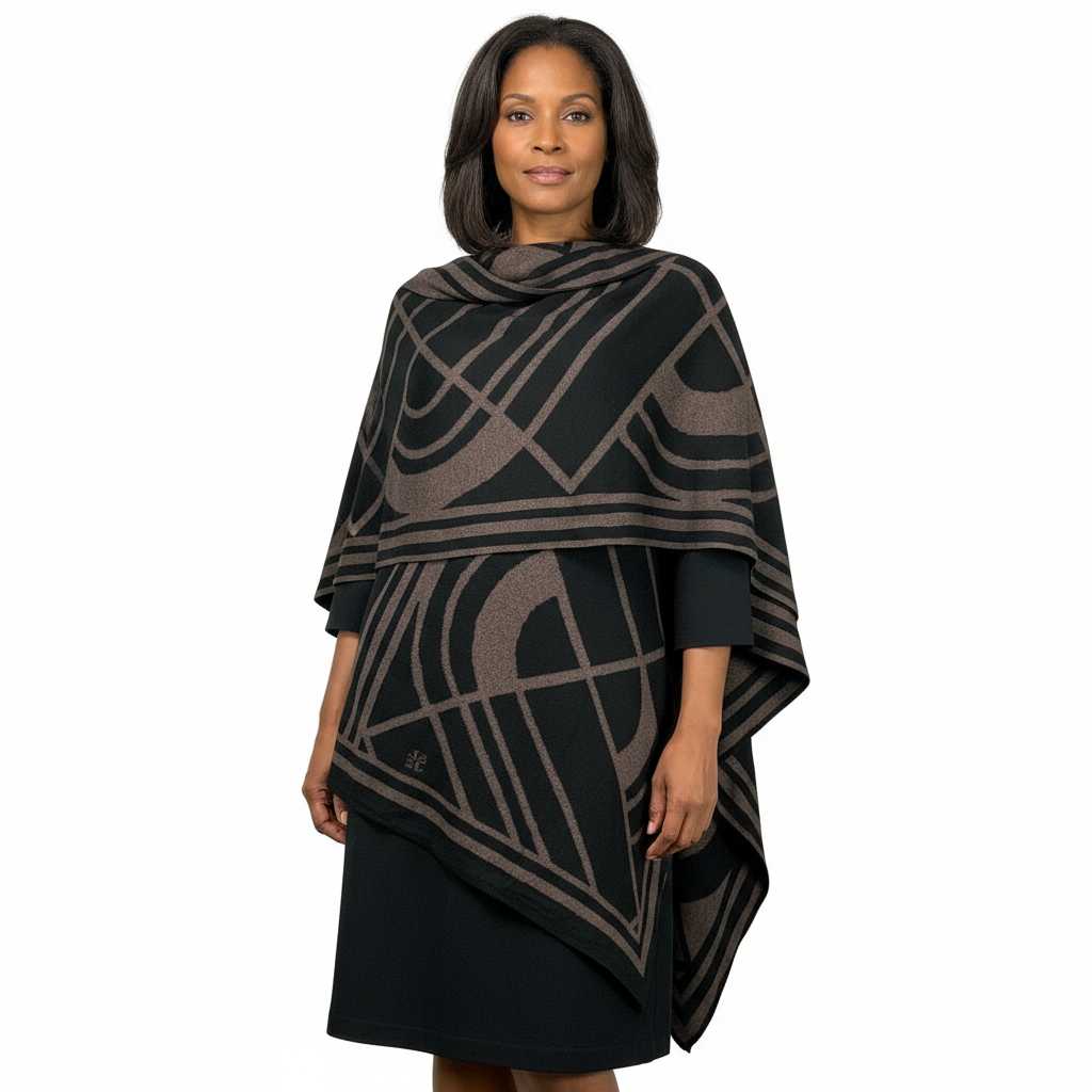 Deco Cape Black & Bronze