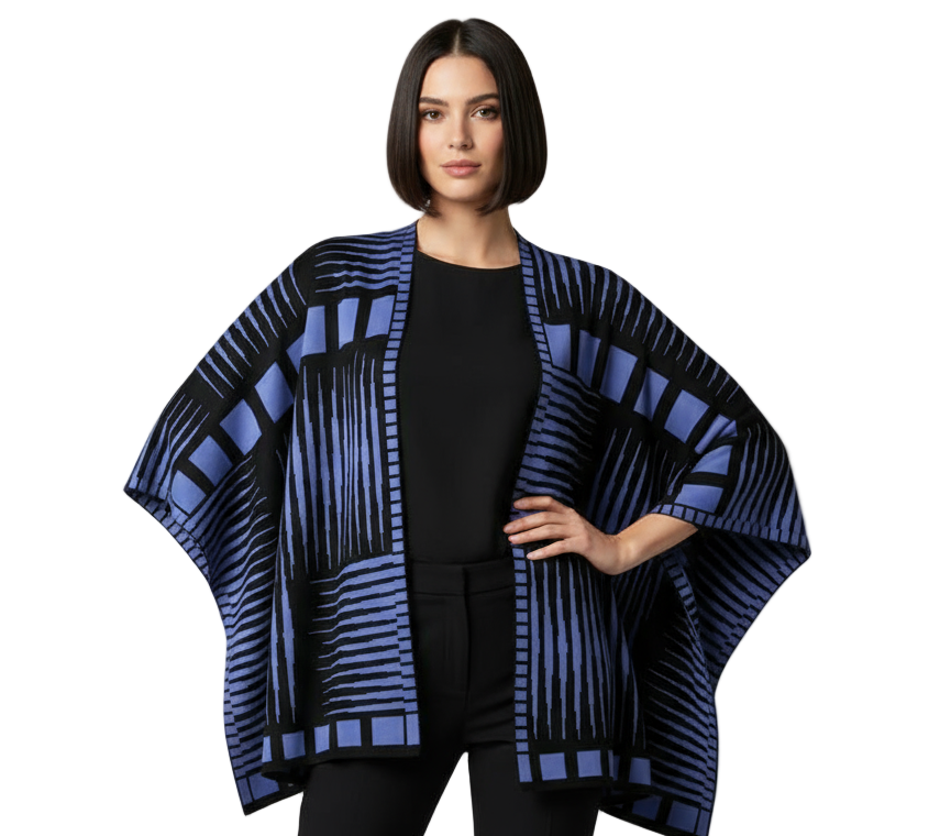 Tides: Reversible Cape Black Light Blue