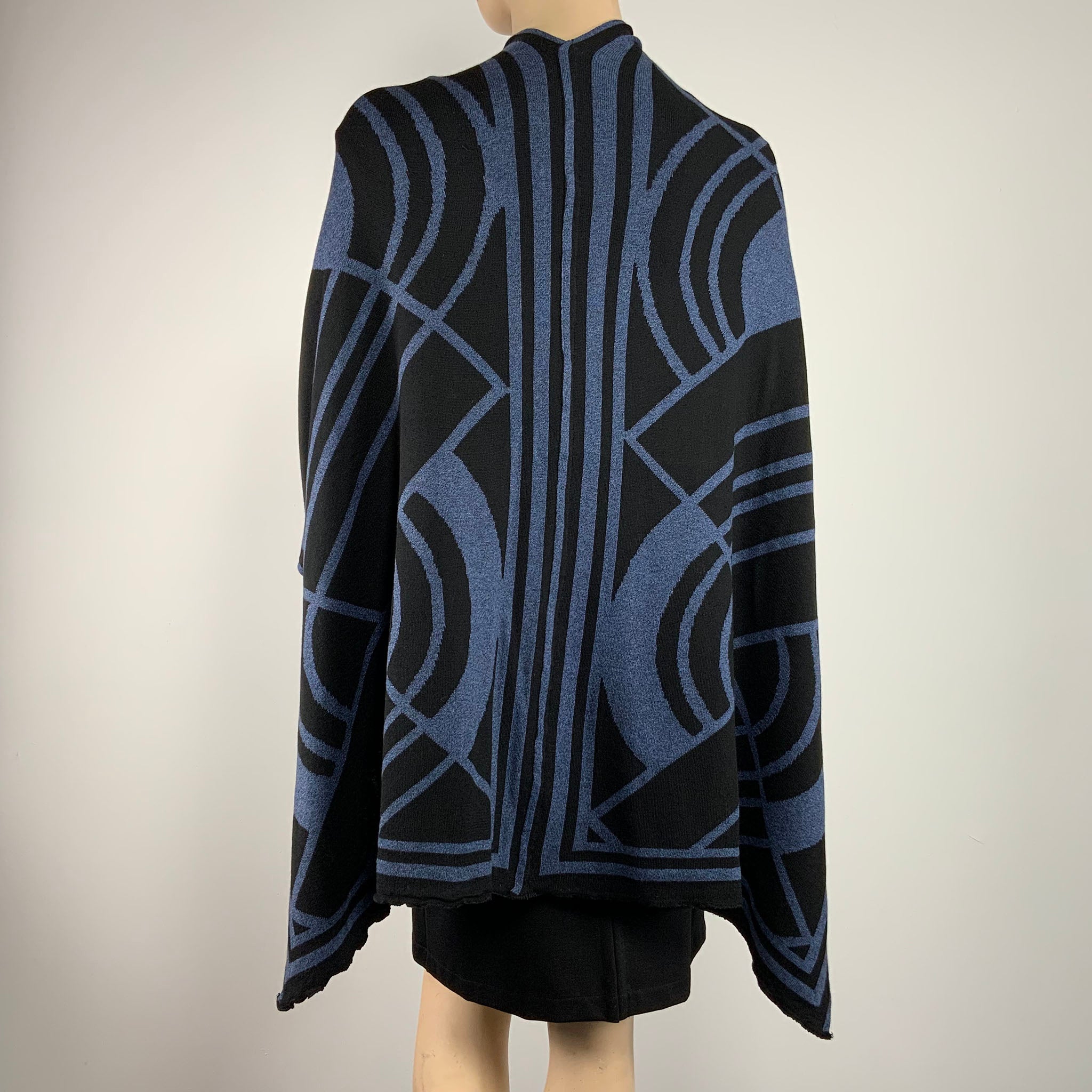 Deco Cape Black & Denim