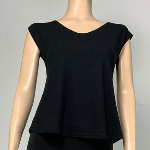 Solid Ava Top Cap Sleeve Cream