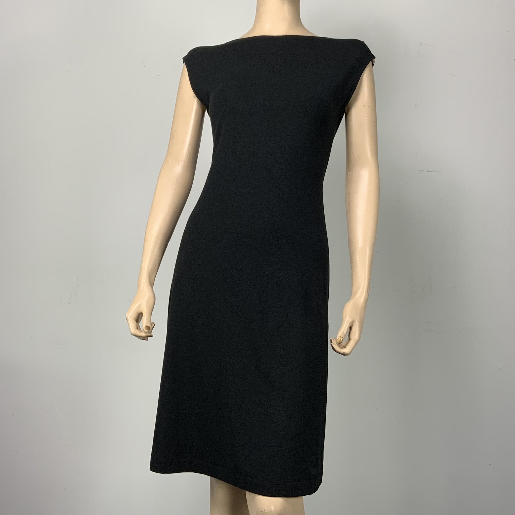 Solid Black Bamboo/Cotton Darlene Dress