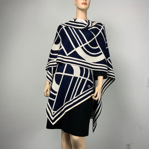 Deco Cape Black & Cream