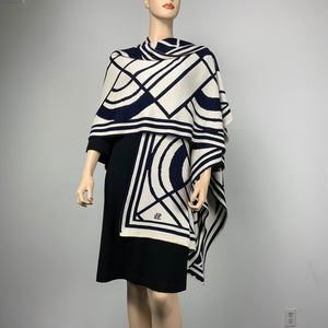 Deco Cape Black & Cream