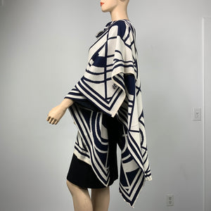 Deco Cape Black & Cream
