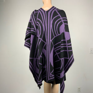 Deco Cape Black & Purple