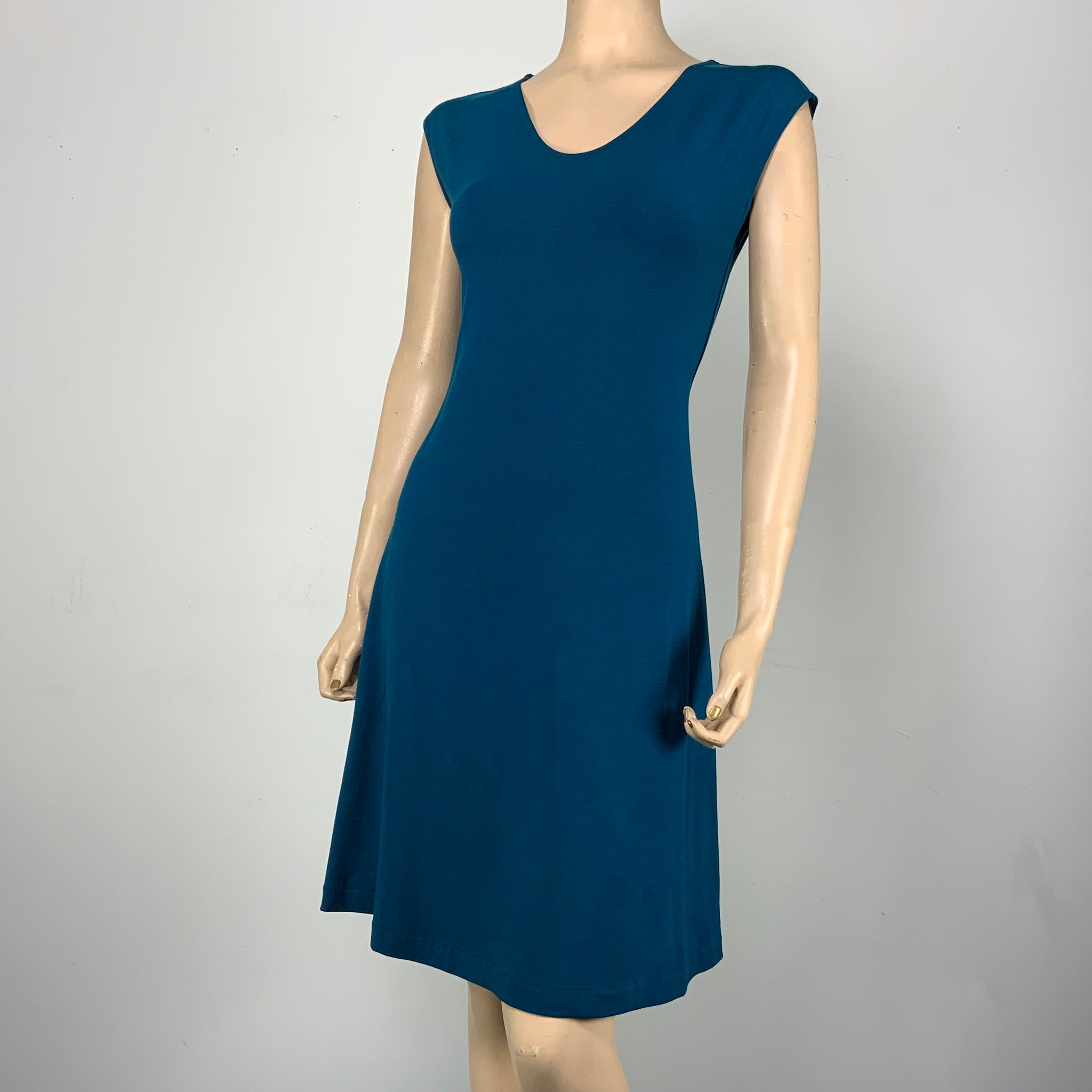 Teal Bamboo/Cotton Katie Dress