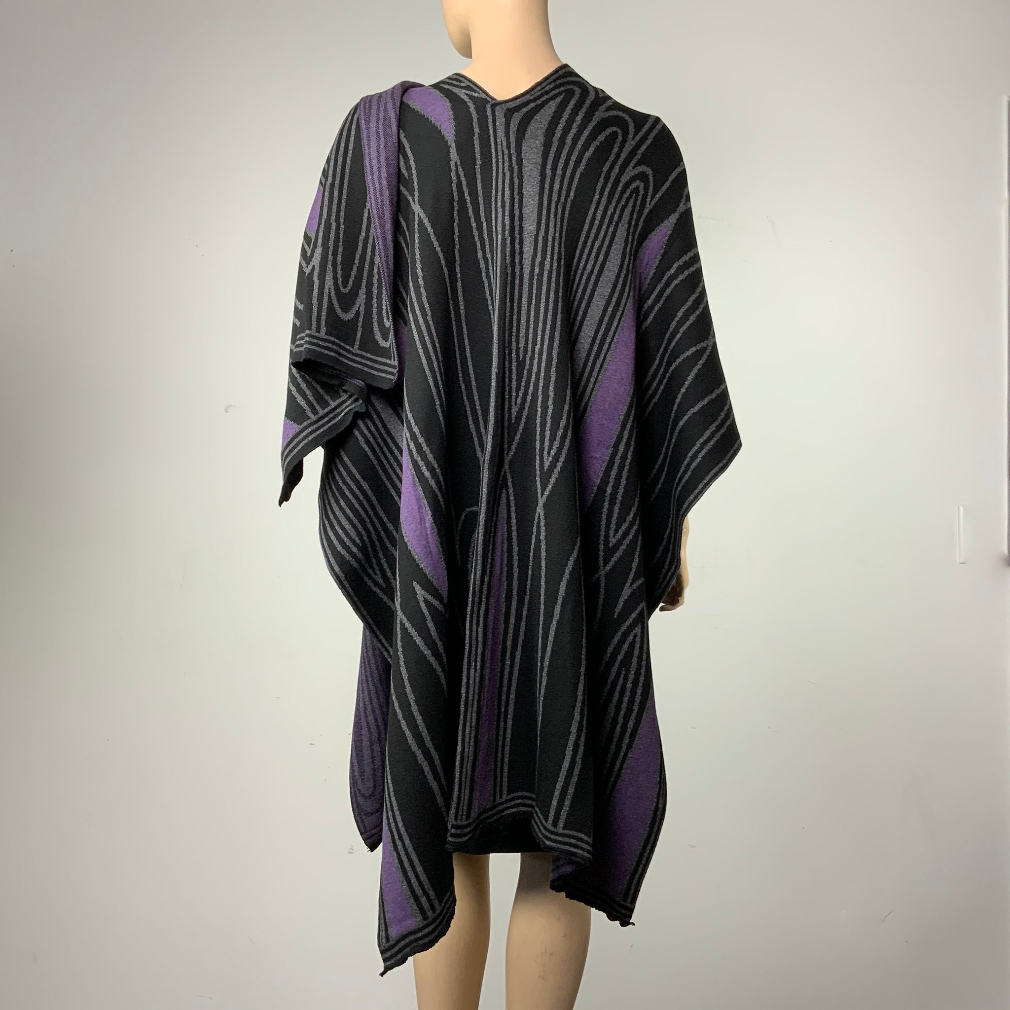 Mid Century Black, Charcoal Purple