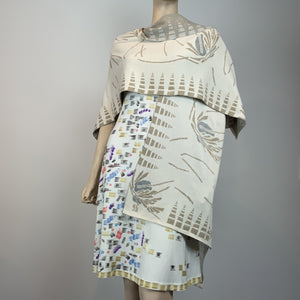 Blossom Cream, Beige, Grey Cape
