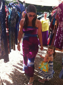 Woodstock Flea Adrien wearing Sharon London Mary dress