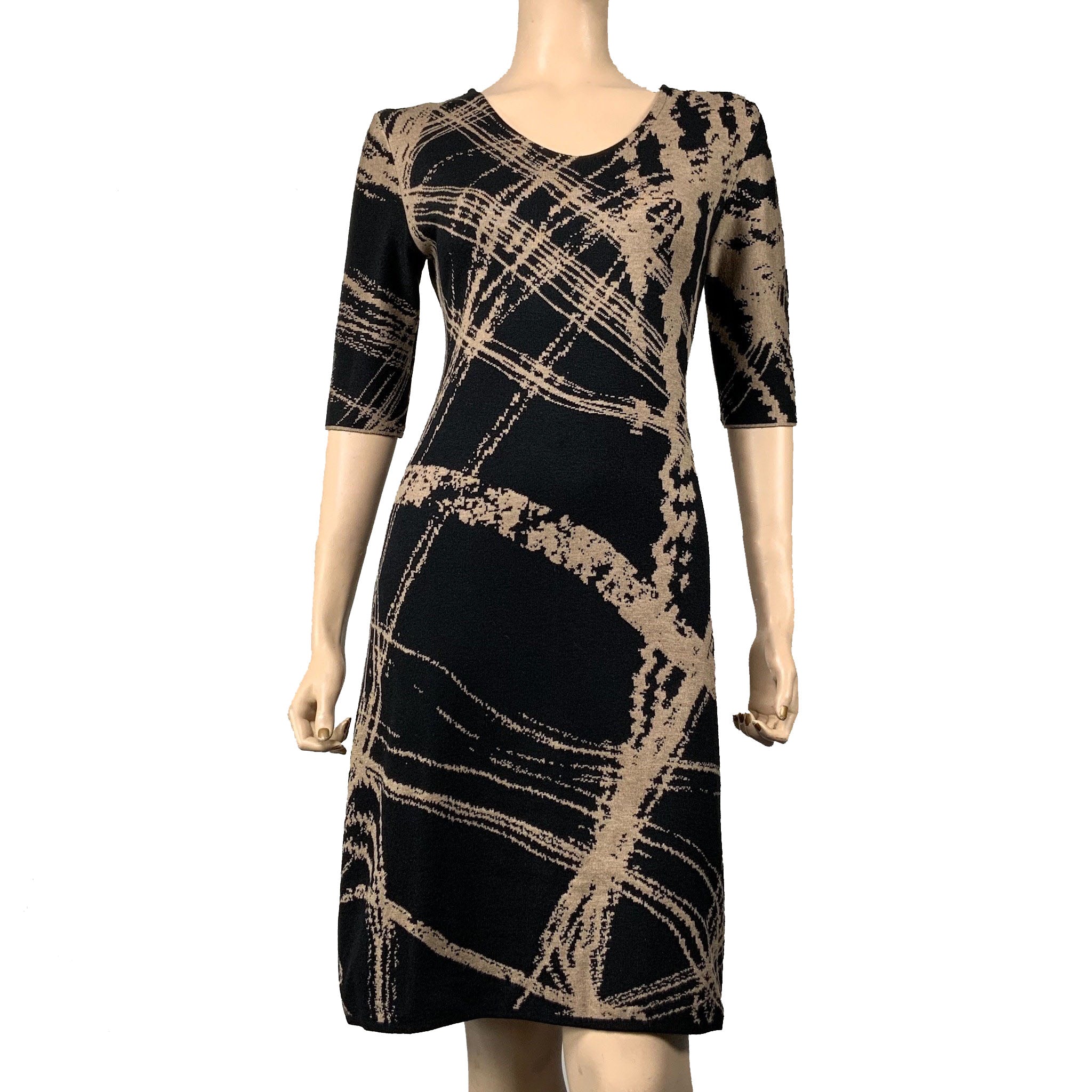 Mirage Amanda Dress Black and Sand