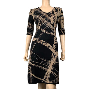 Mirage Amanda Dress Black and Sand