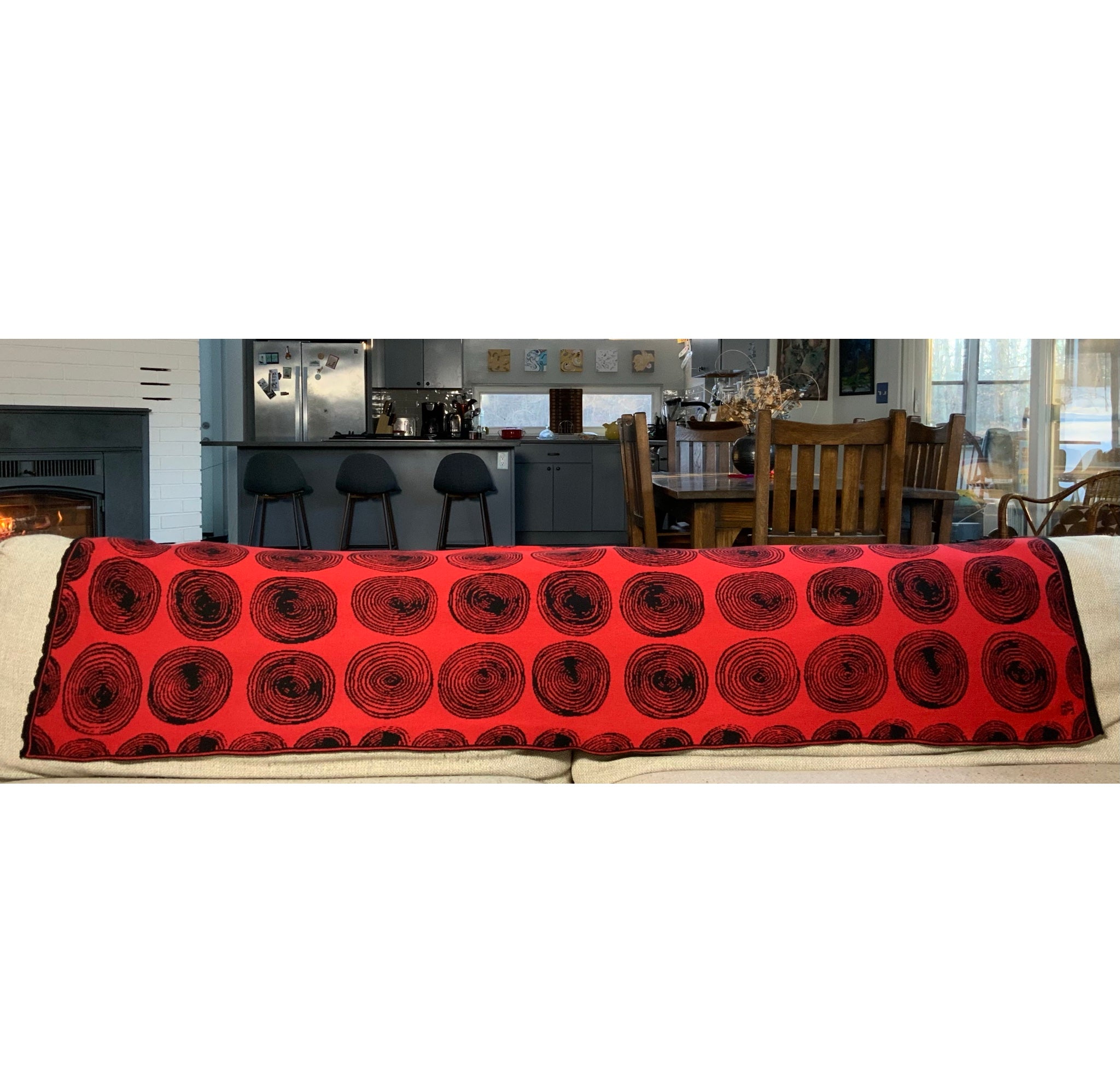 Spiral Red Blanket