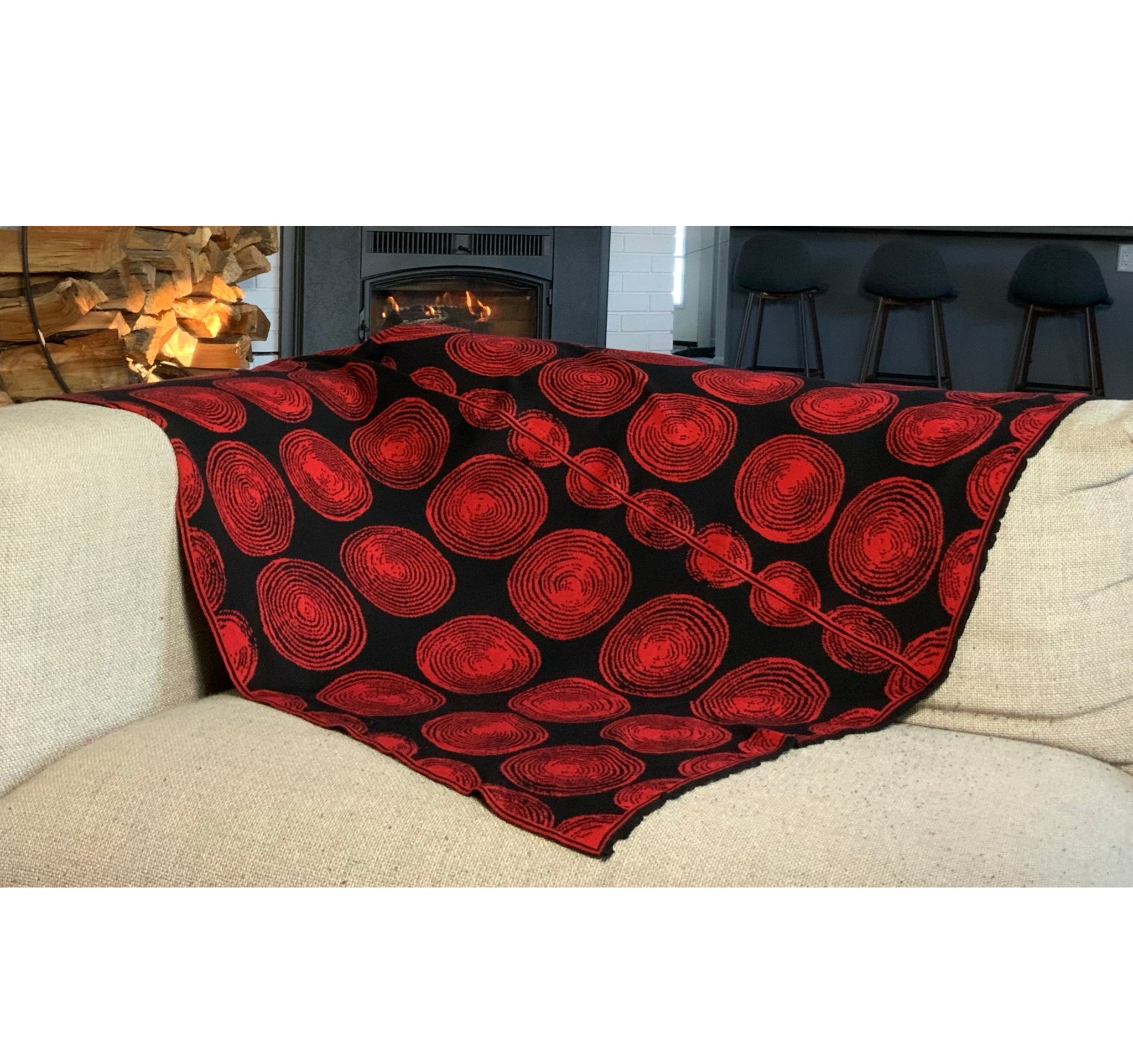 Spiral Red Blanket