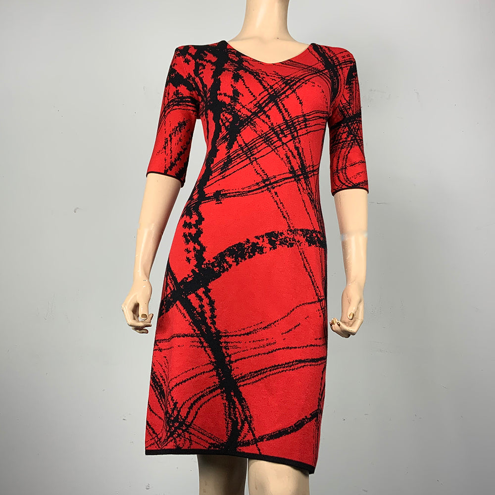 Mirage Amanda Dress Black and Red