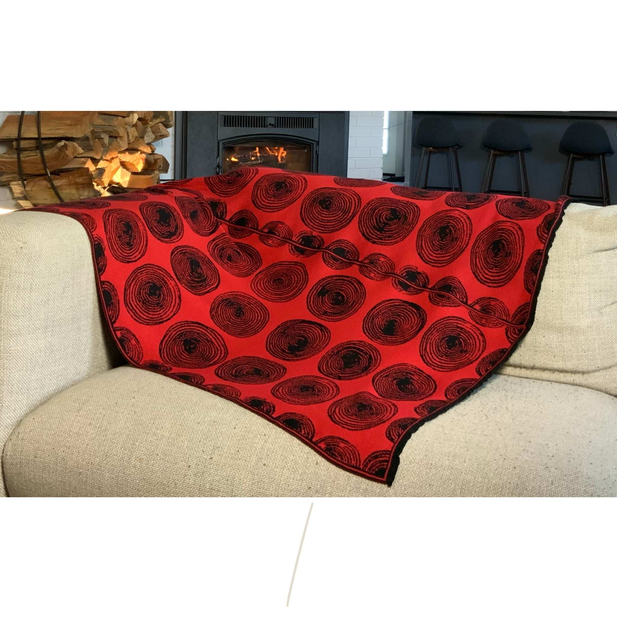 Spiral Red Blanket