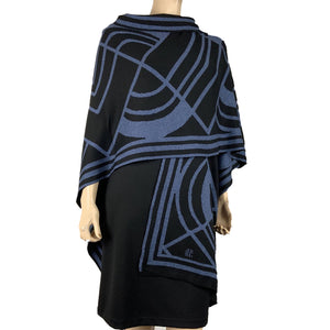 Deco Cape Black & Denim