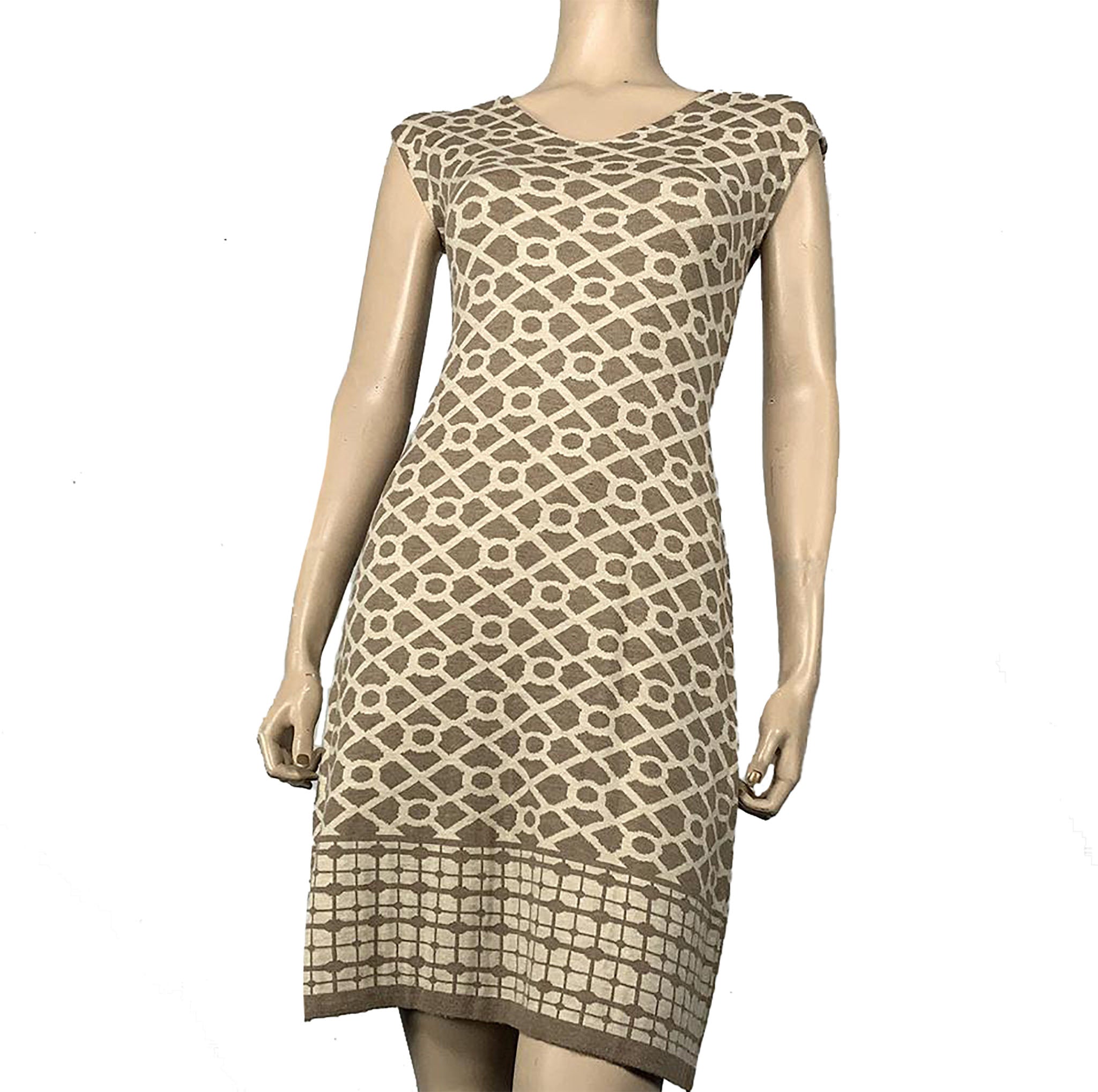 Bus Stop Amanda Dress Sand and Cream