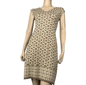 Bus Stop Amanda Dress Sand and Cream