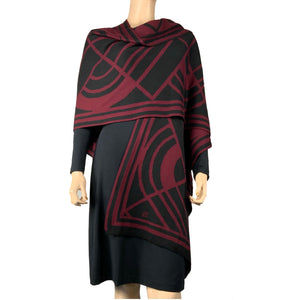 Deco Cape Black & Cabernet