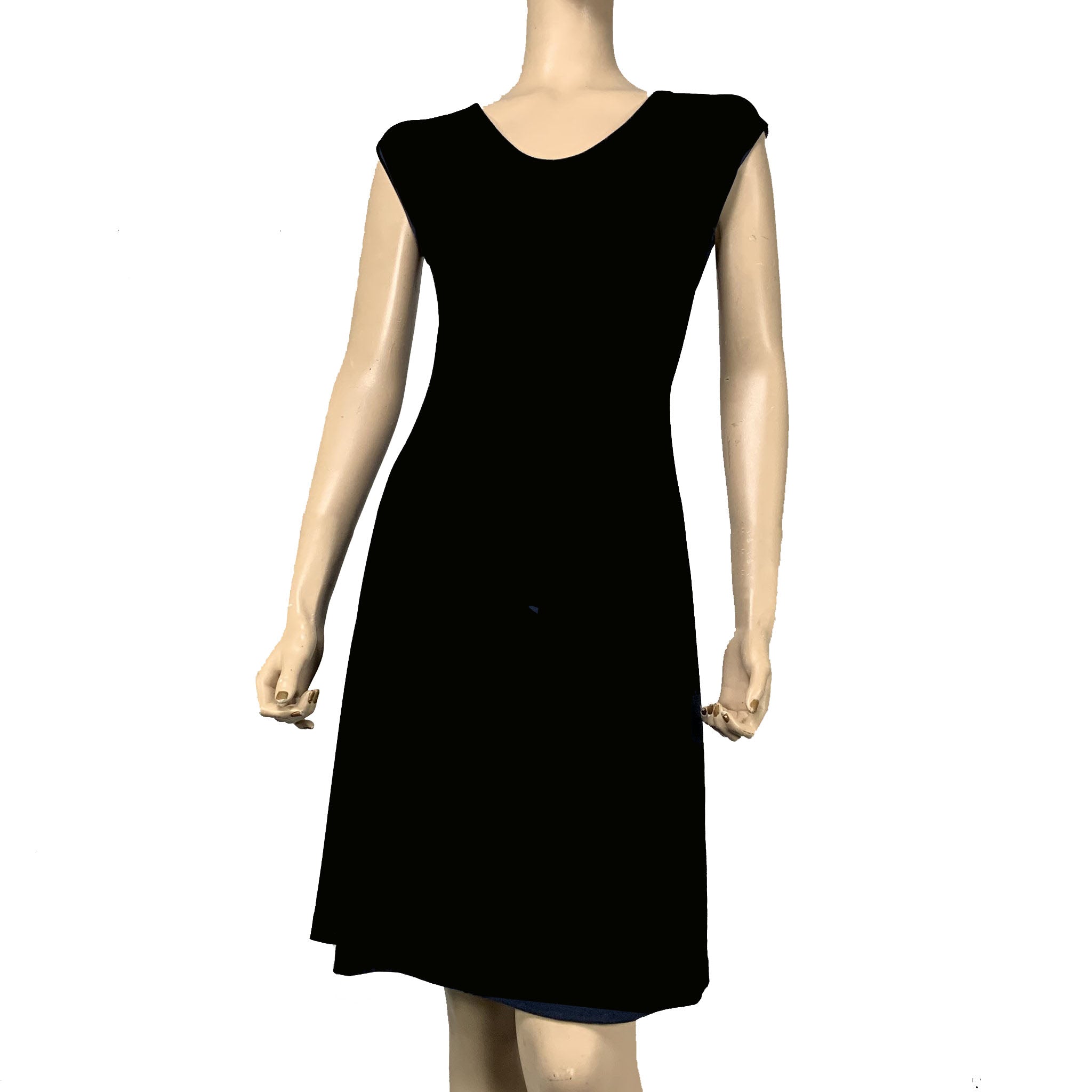 Solid Black Cotton Bamboo Katie Dress
