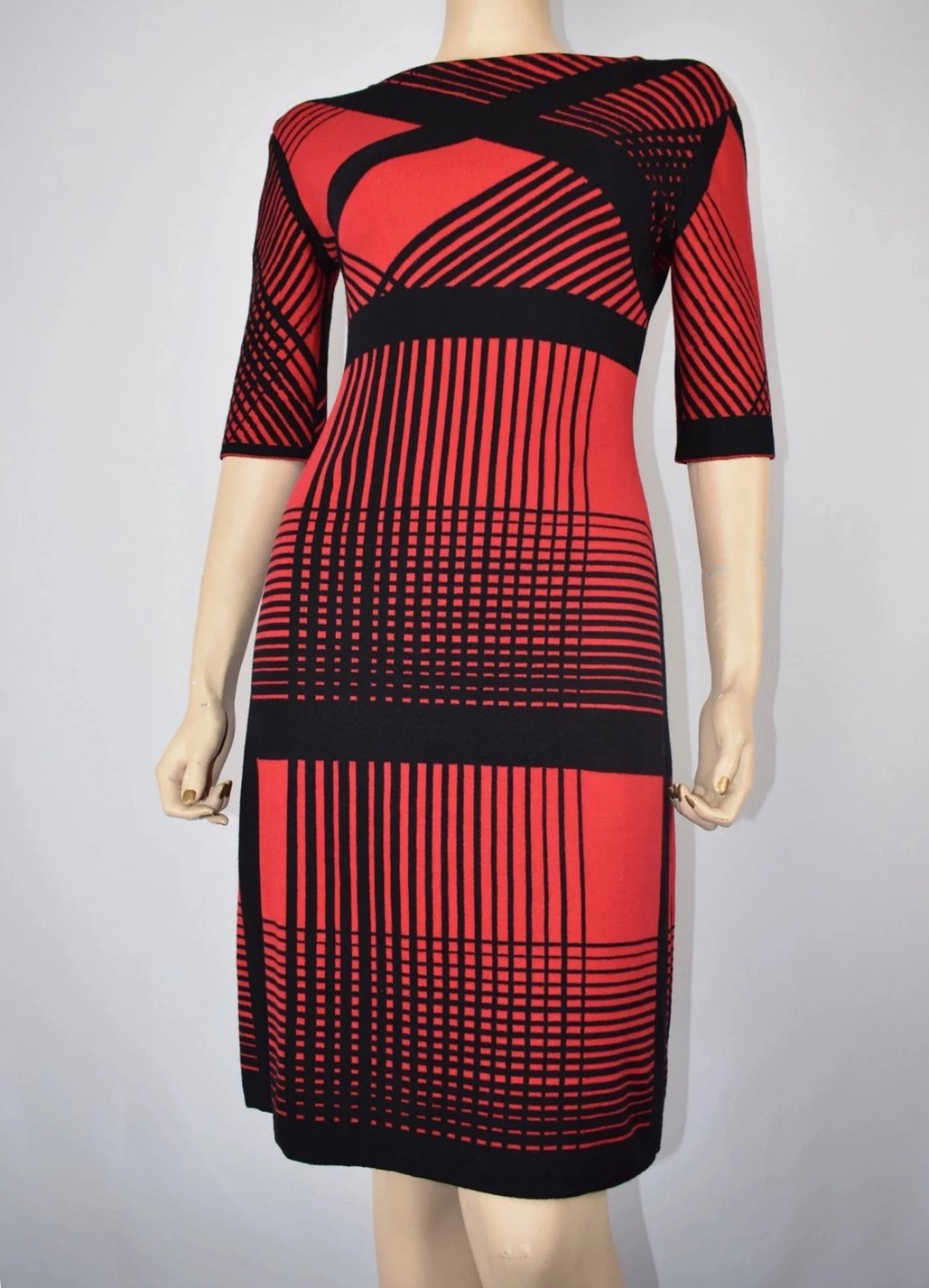Corsica Dress Red and Black