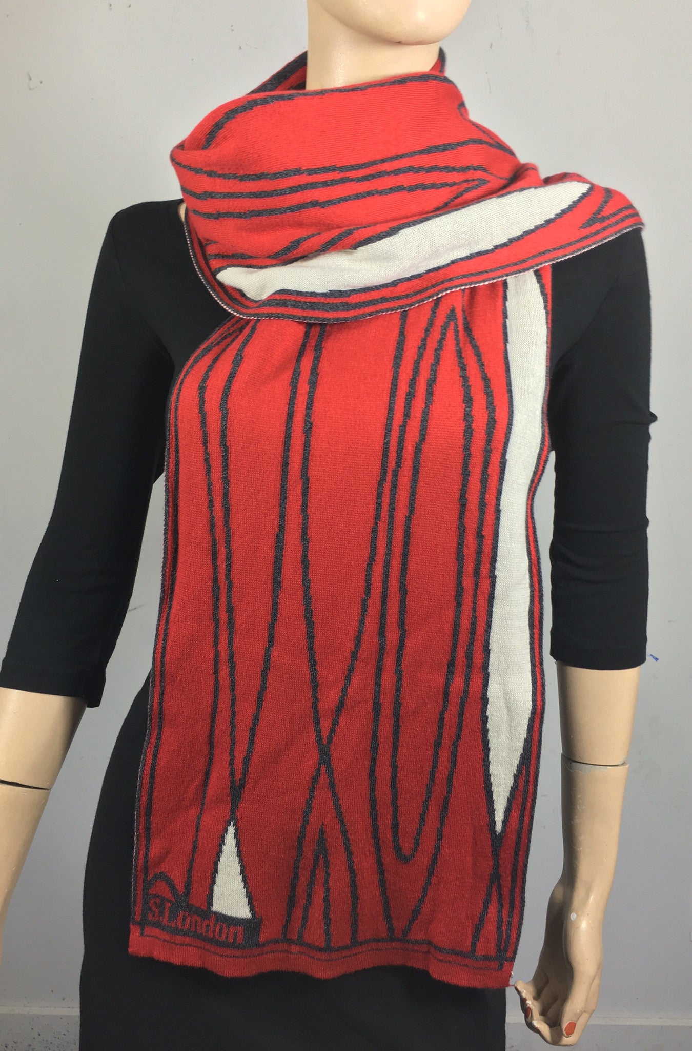 Red/Grey/Cream