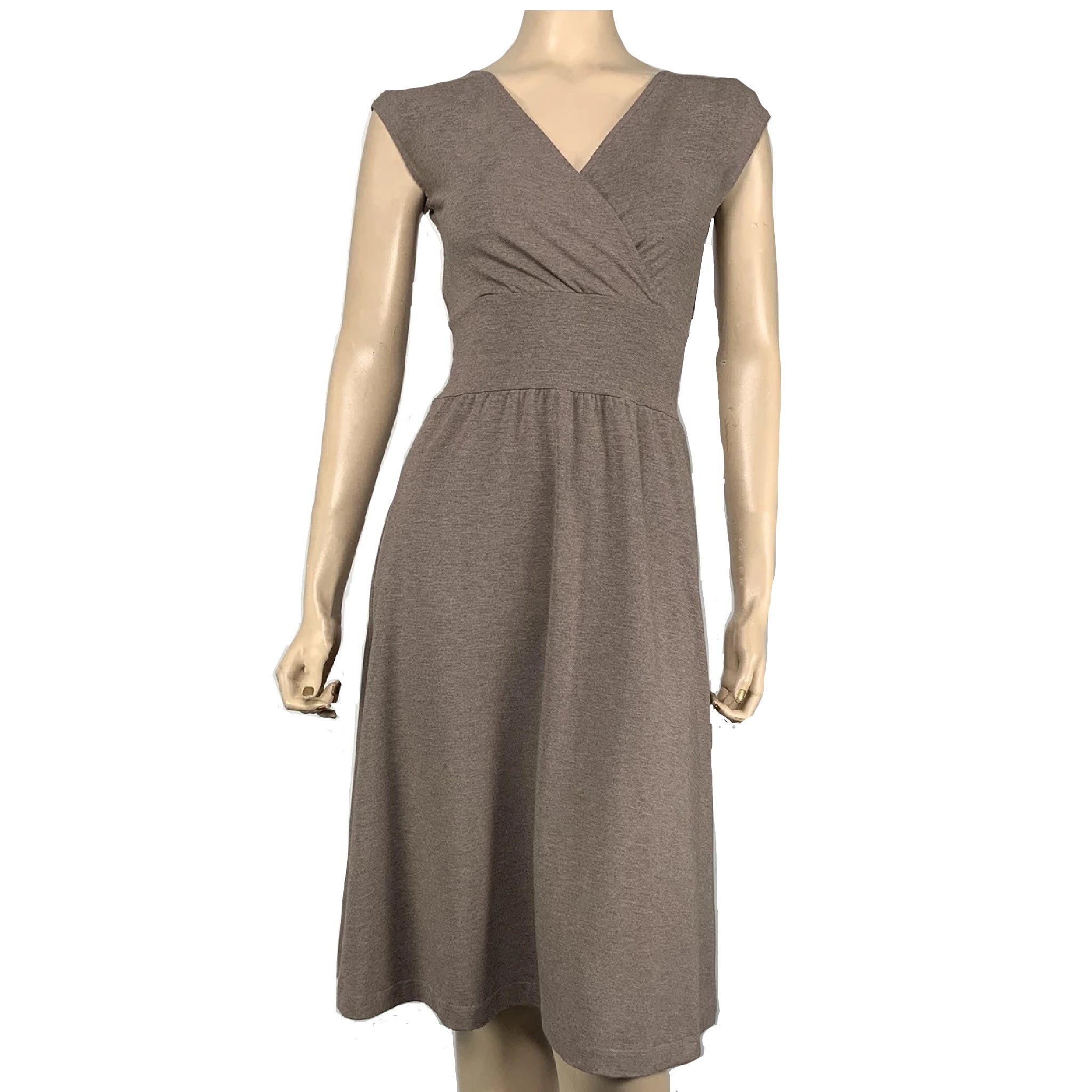 Solid Sand Cotton Bamboo Cari Dress