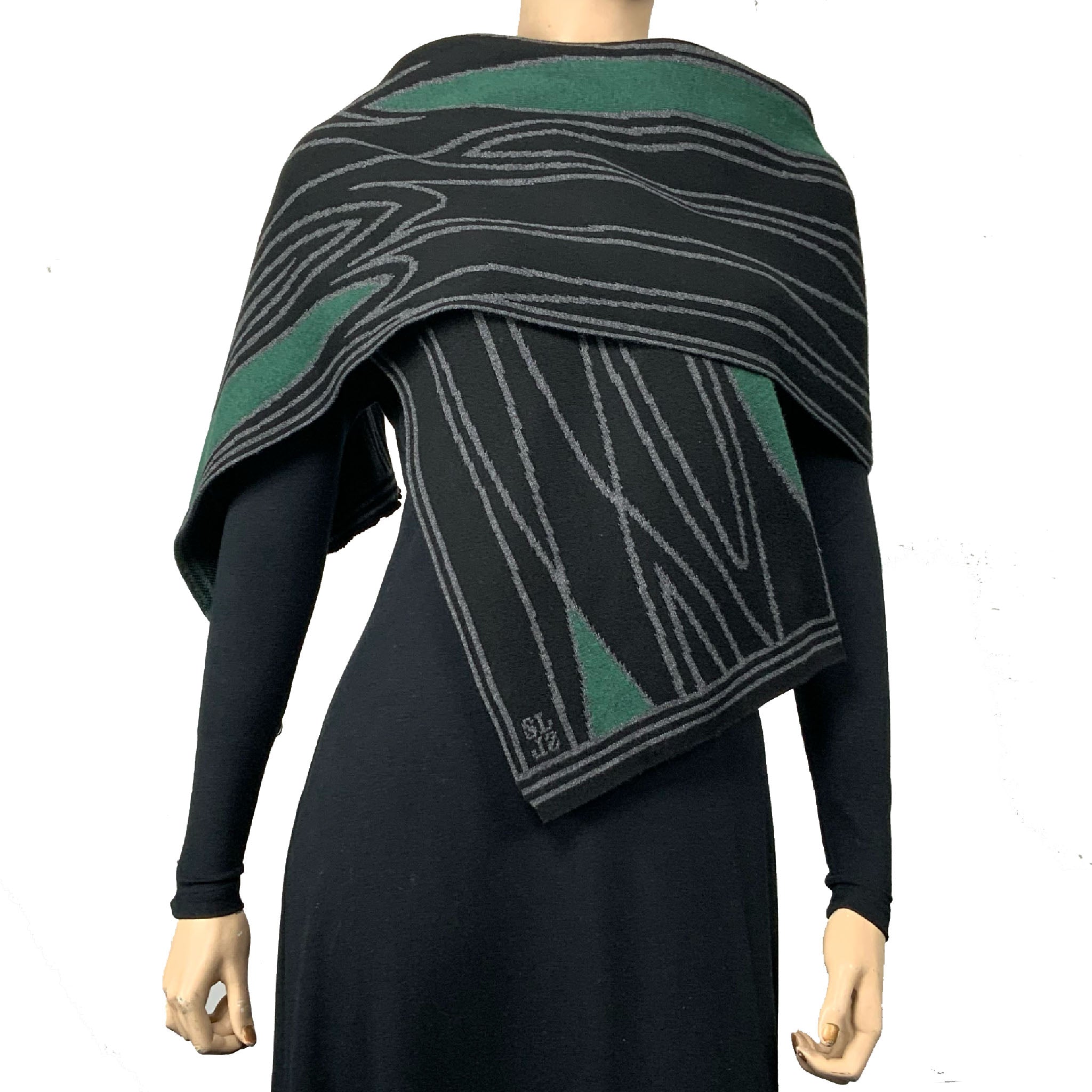 Mid-Century Black, Dark Grey, Hunter Green