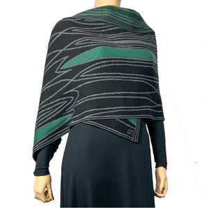 Mid-Century Black, Dark Grey, Hunter Green