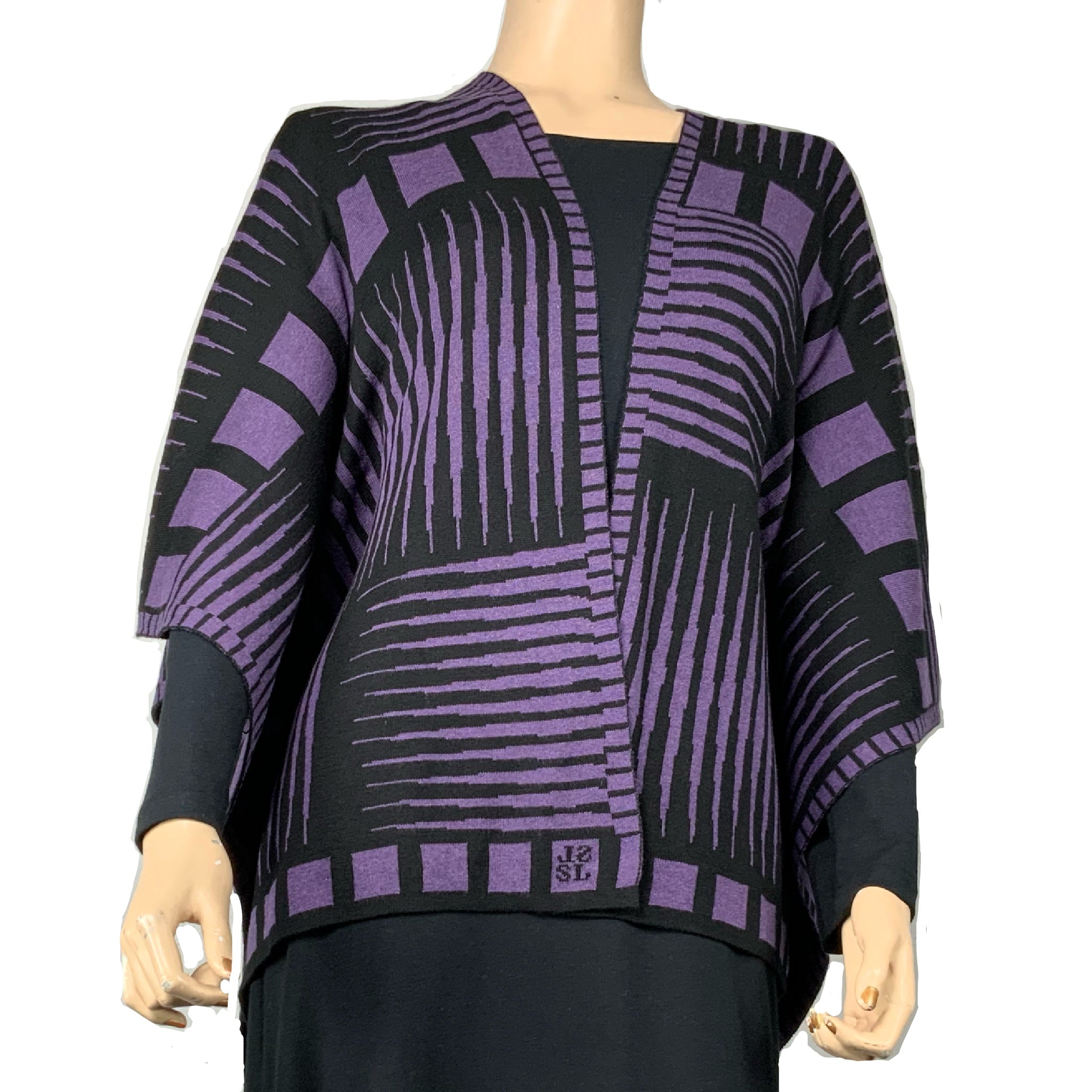 Tides: Reversible Cape Black Purple