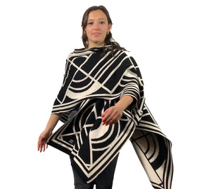 Deco Cape Black & Cream