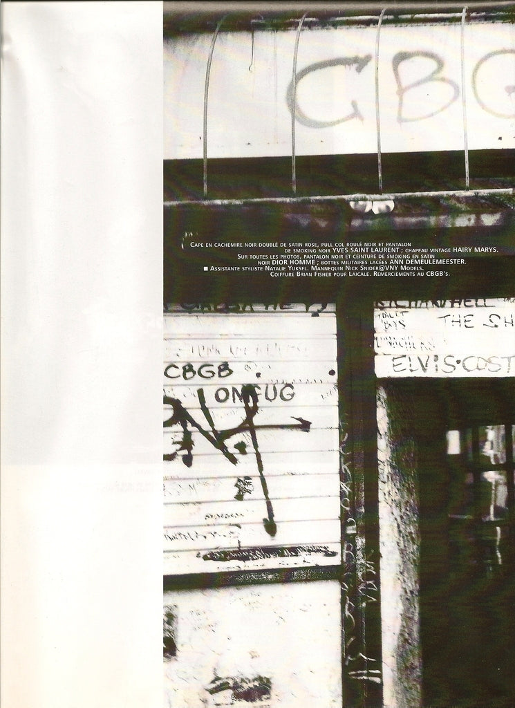 Photoshoot by Ellen Von Unworth atCBGB's